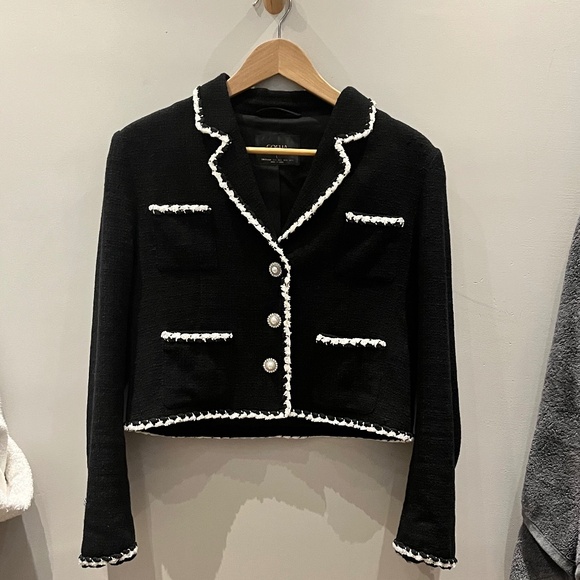 Goelia tweed knitted short jacket - Picture 8 of 9